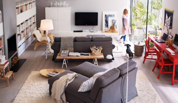 Living Room With Grey Sofa Ideas | Top Interior Designers