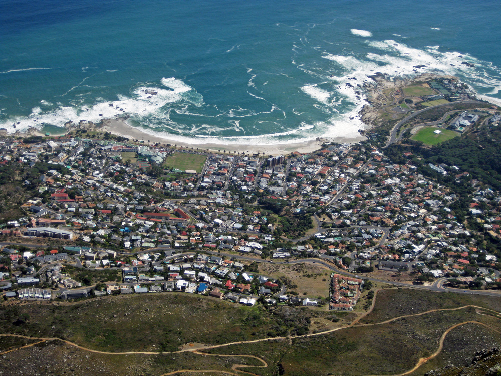 Camps Bay from Table Mountain, Cape Town