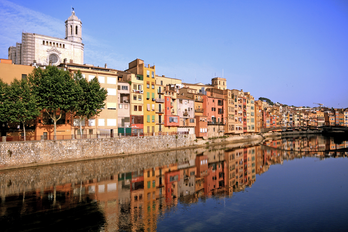 Colourful Scenes Of Girona, Spain